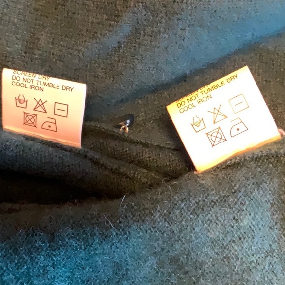 100% Cashmere Cardigan and Matching Tee with Jeweled Necklines in Pine Green S-M - Picture 16 of 16